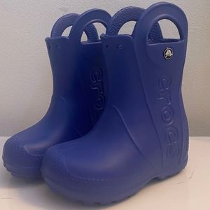 Blue Crocs Rain Boot Size 8